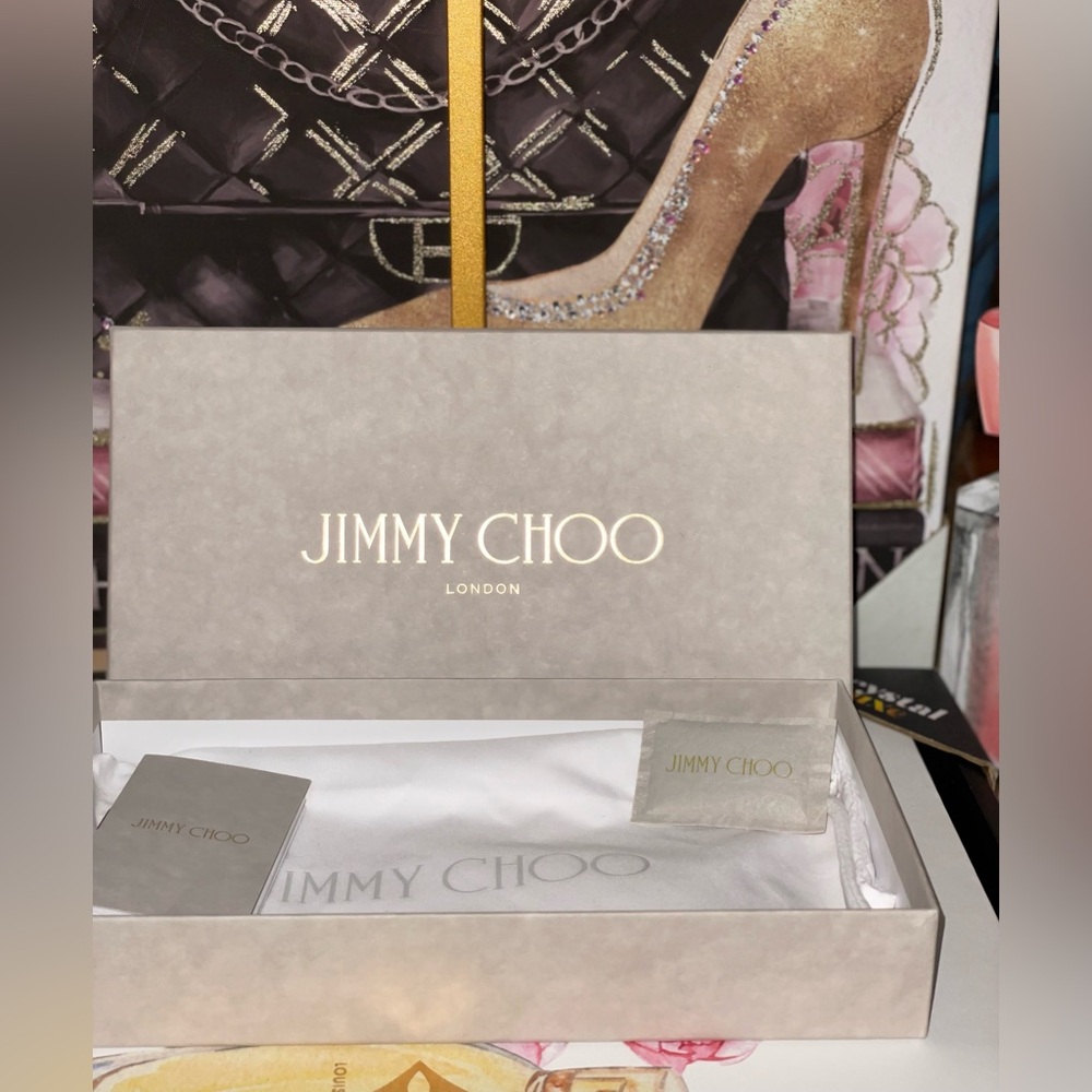 Jimmy Choo Filipa Star Studded Zip Around Long Wallet - Picture 10 of 10